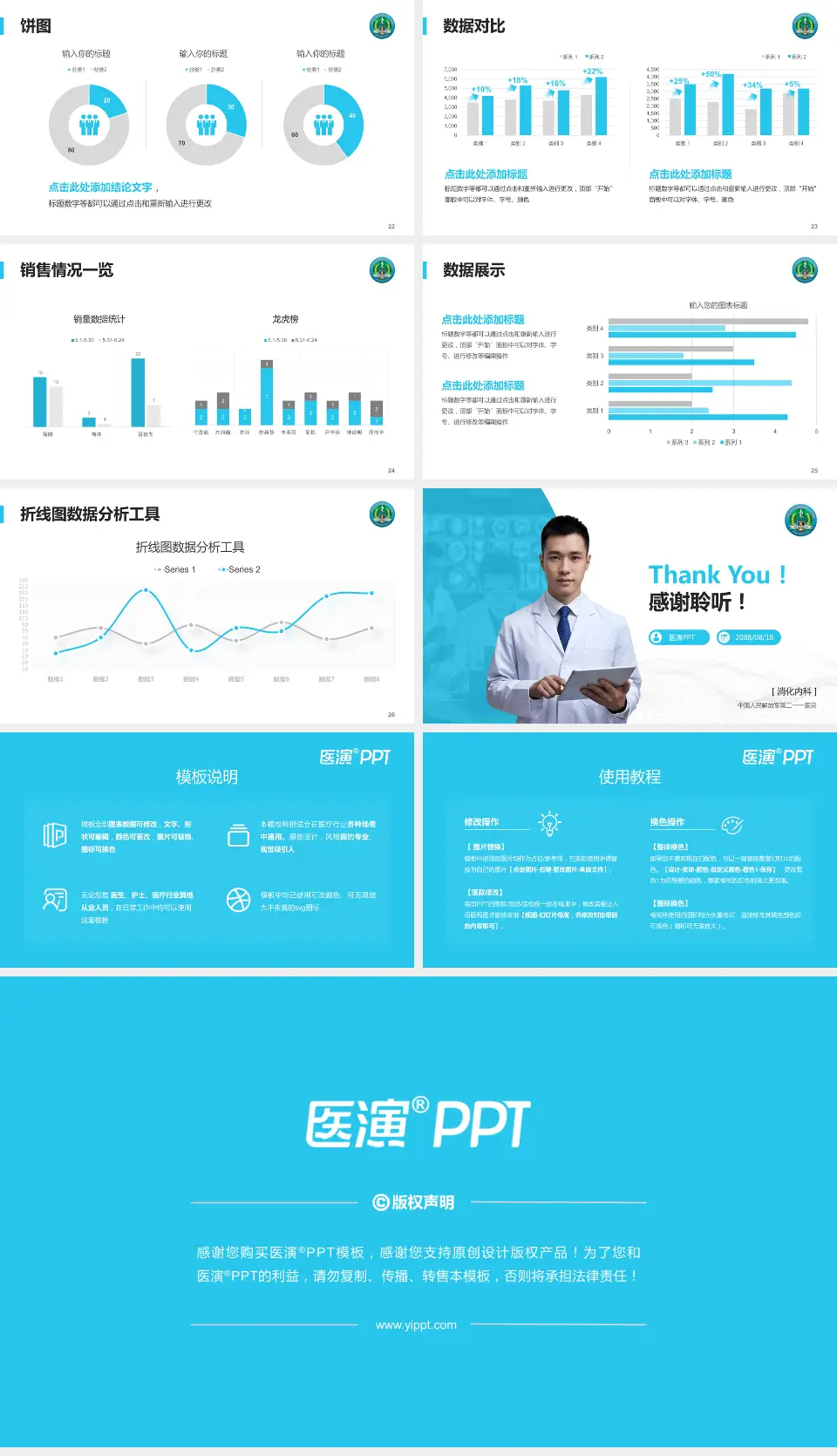 中国人民解放军第二一一医院病例分享与讨论PPT模板16:9格式幻灯片预览图4