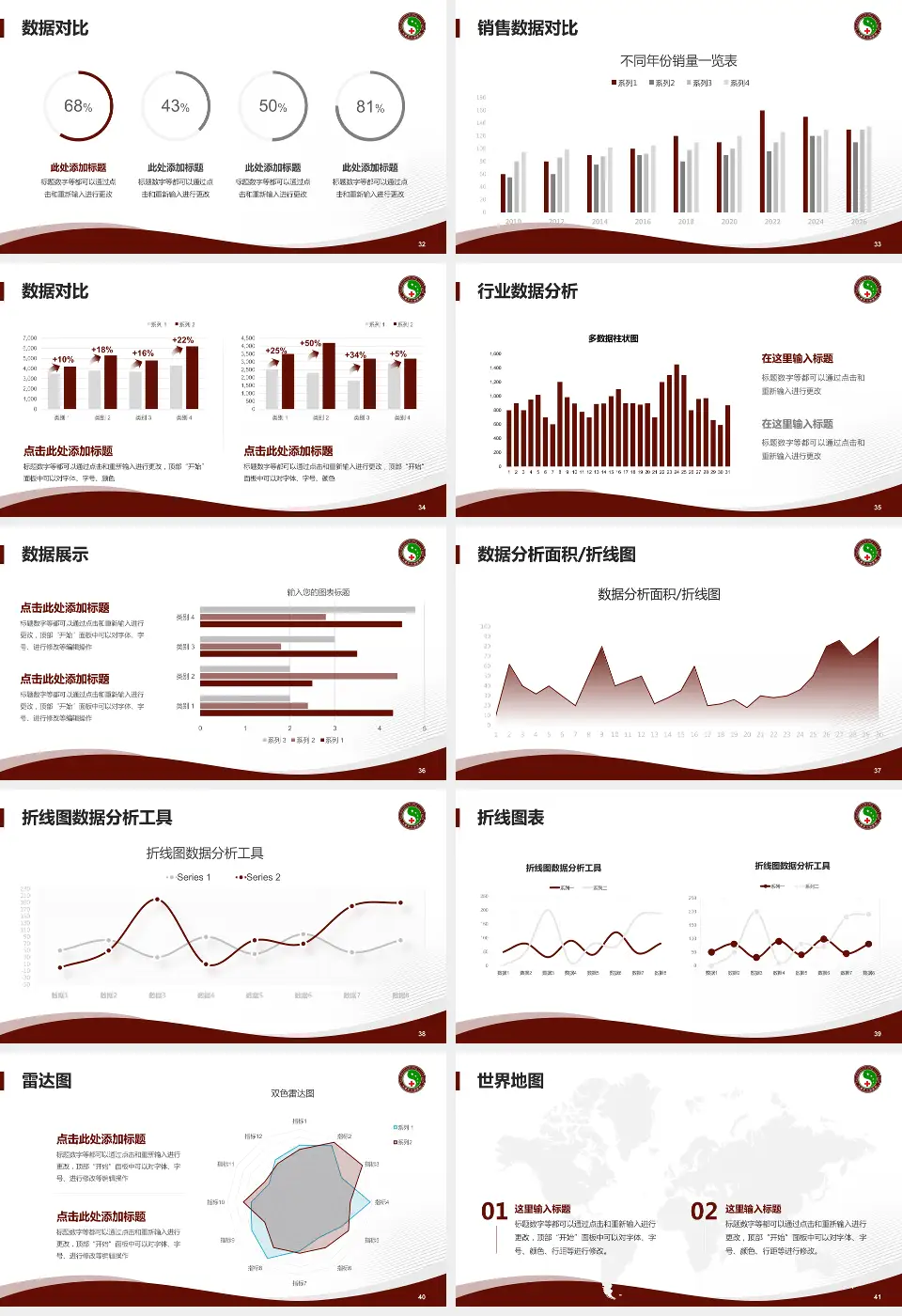 大庆市中医医院会议与研讨会PPT模板16:9格式幻灯片预览图5