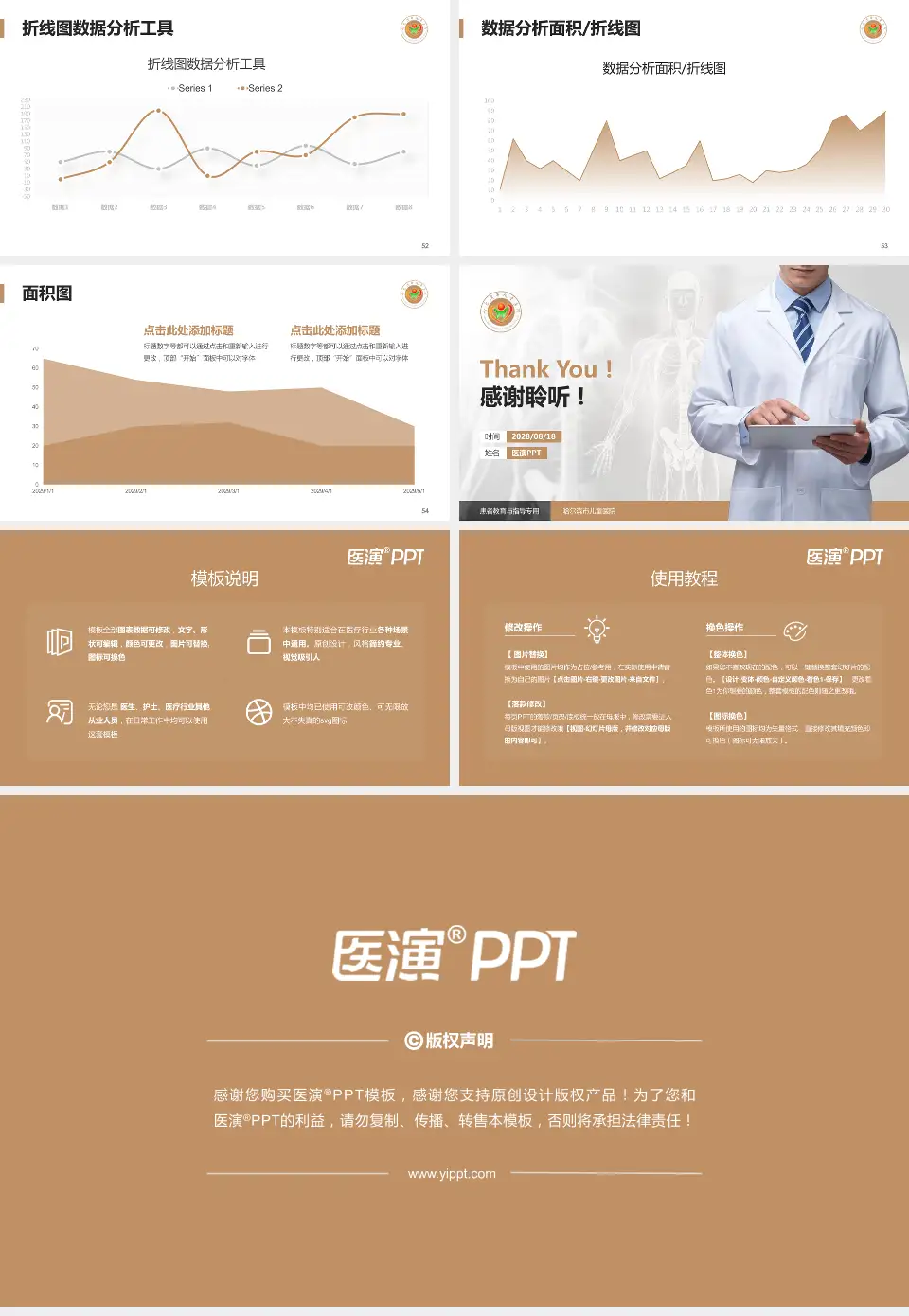 哈尔滨市儿童医院患者教育与指导PPT模板16:9格式幻灯片预览图7