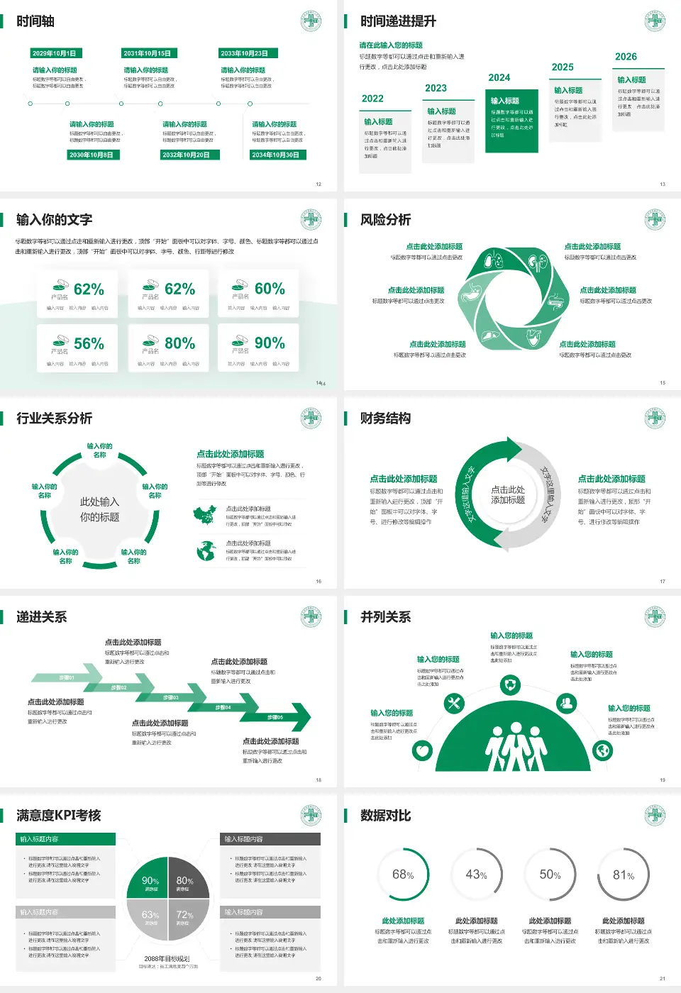 双城市人民医院病例分享与讨论PPT模板16:9格式幻灯片预览图3