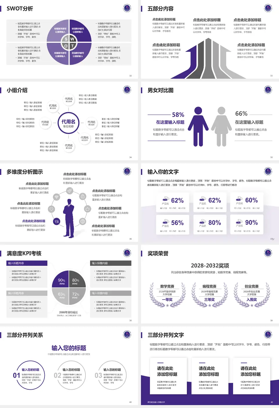 哈尔滨医科大学附属第一医院医疗行业比赛专用PPT模板16:9格式幻灯片预览图5