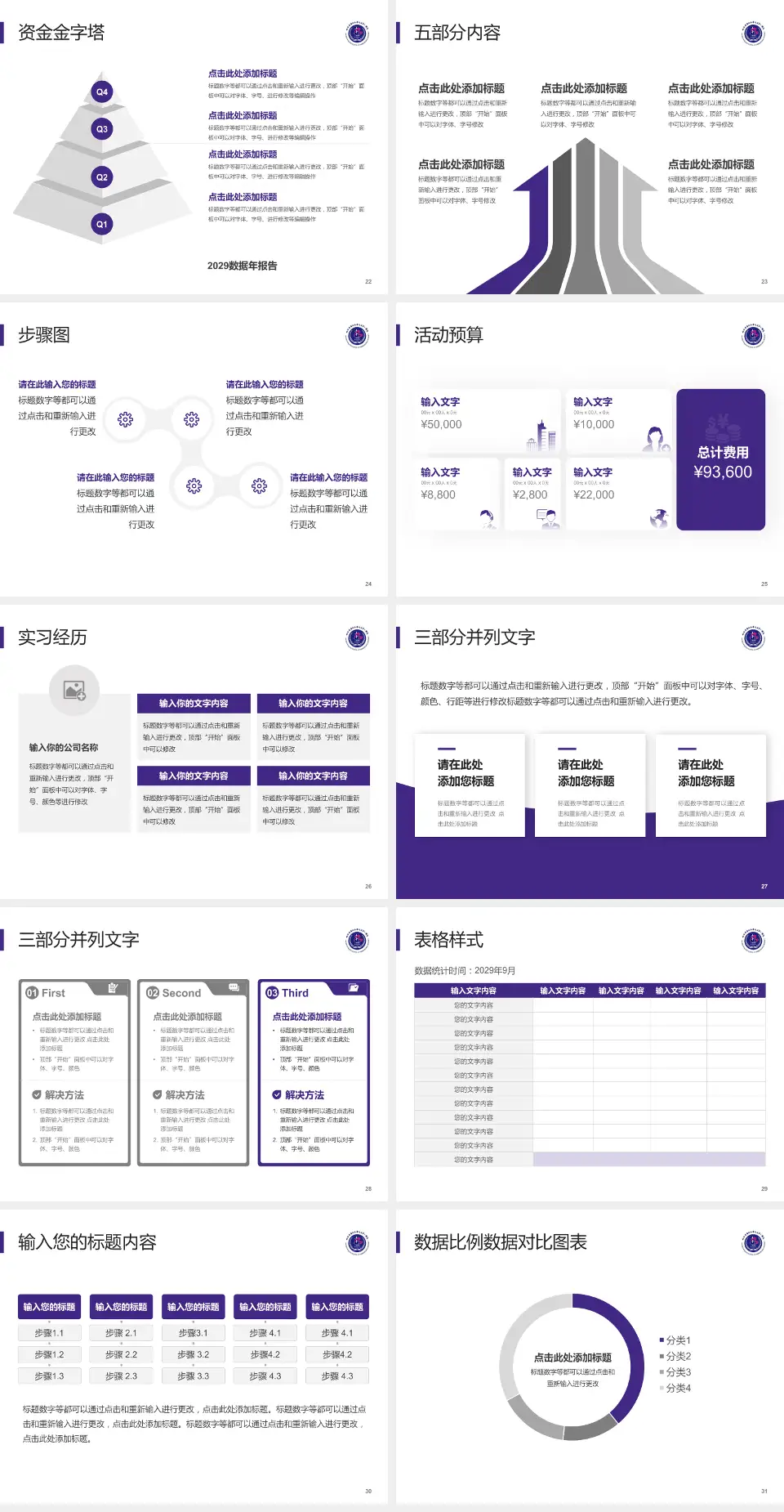哈尔滨医科大学附属第一医院会议与研讨会PPT模板4:3格式幻灯片预览图4