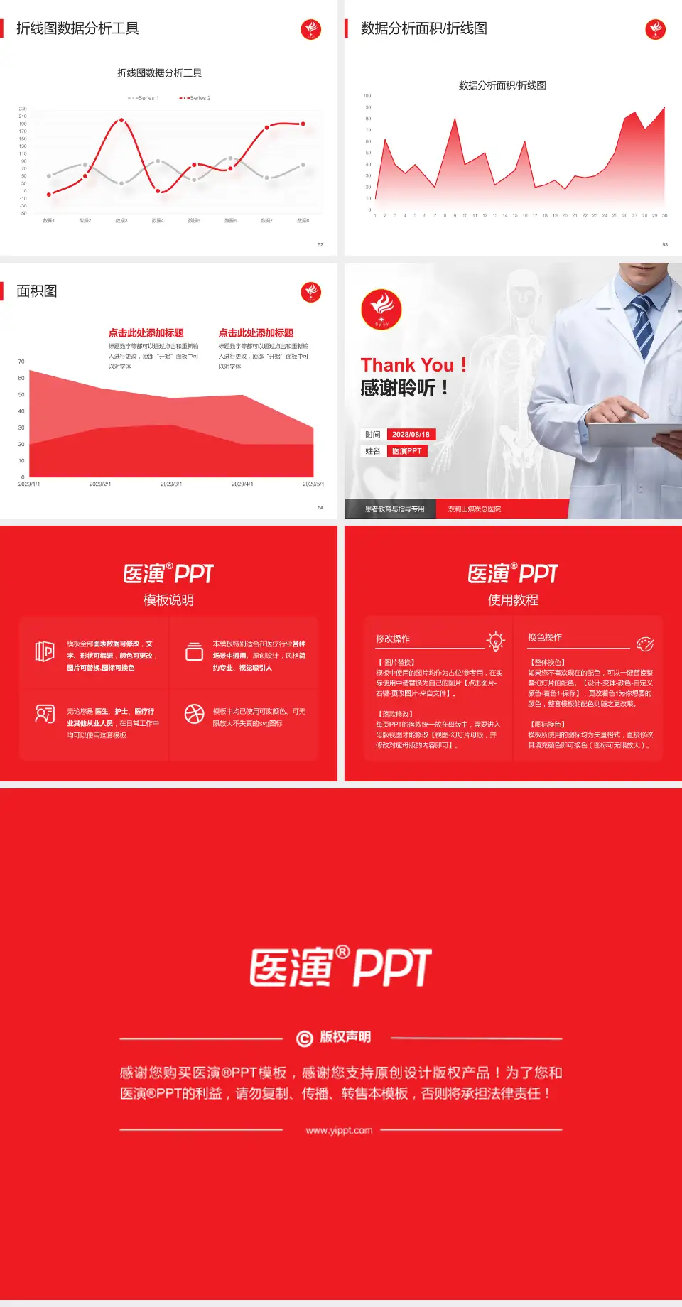 双鸭山煤炭总医院患者教育与指导PPT模板4:3格式幻灯片预览图7