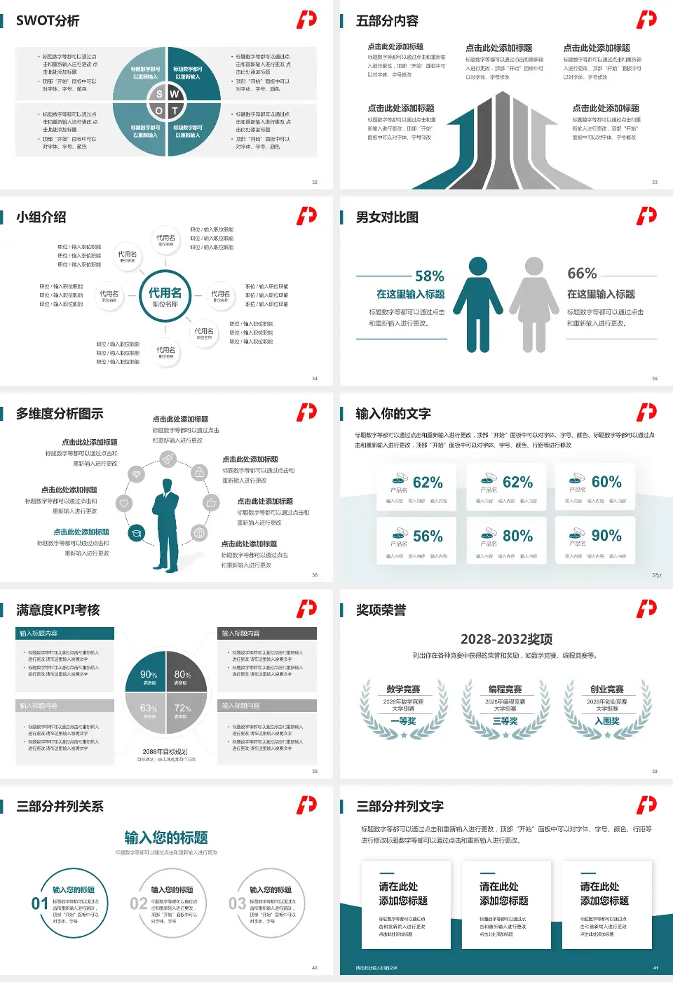 大庆市人民医院医疗行业比赛专用PPT模板16:9格式幻灯片预览图5