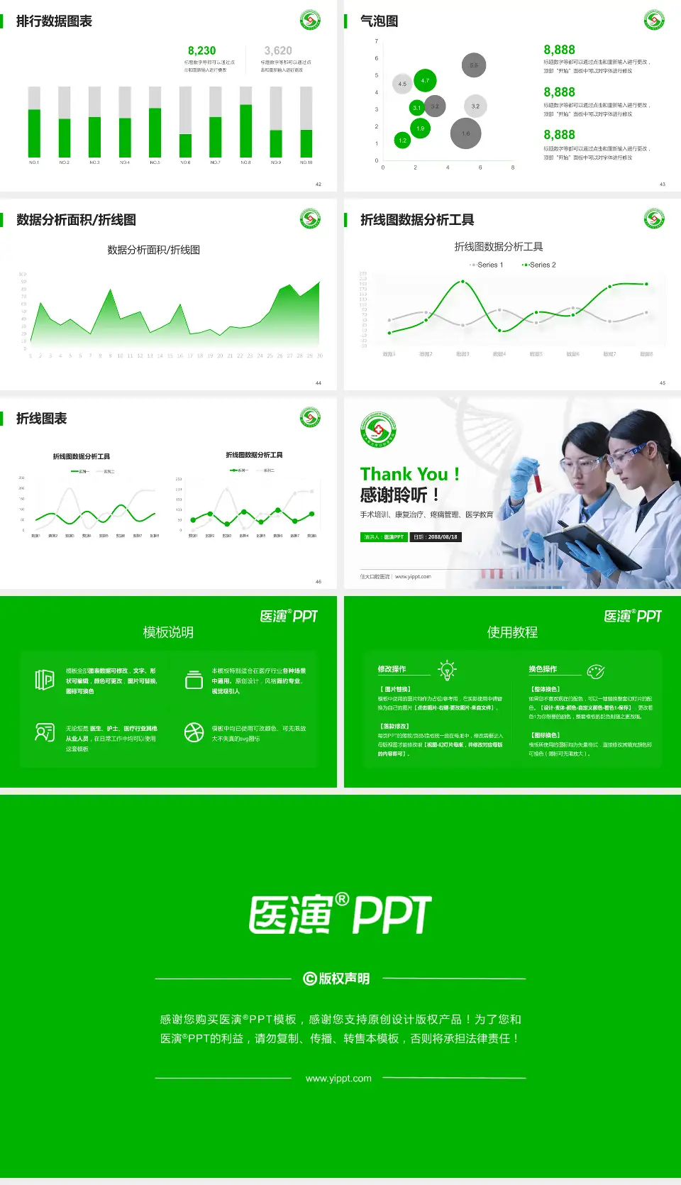 佳大口腔医院科研成果展示PPT模板16:9格式幻灯片预览图6