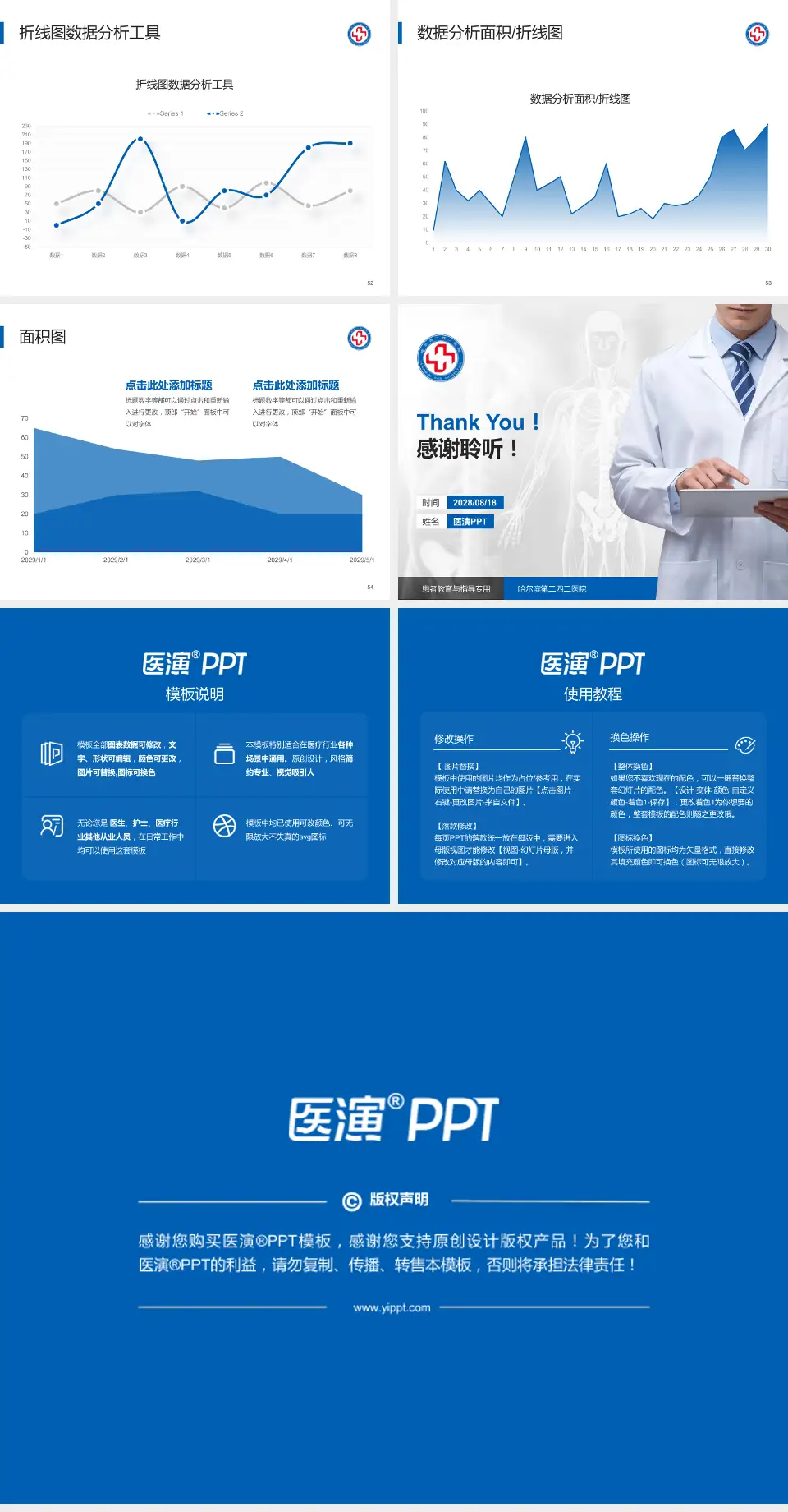 哈尔滨第二四二医院患者教育与指导PPT模板4:3格式幻灯片预览图7