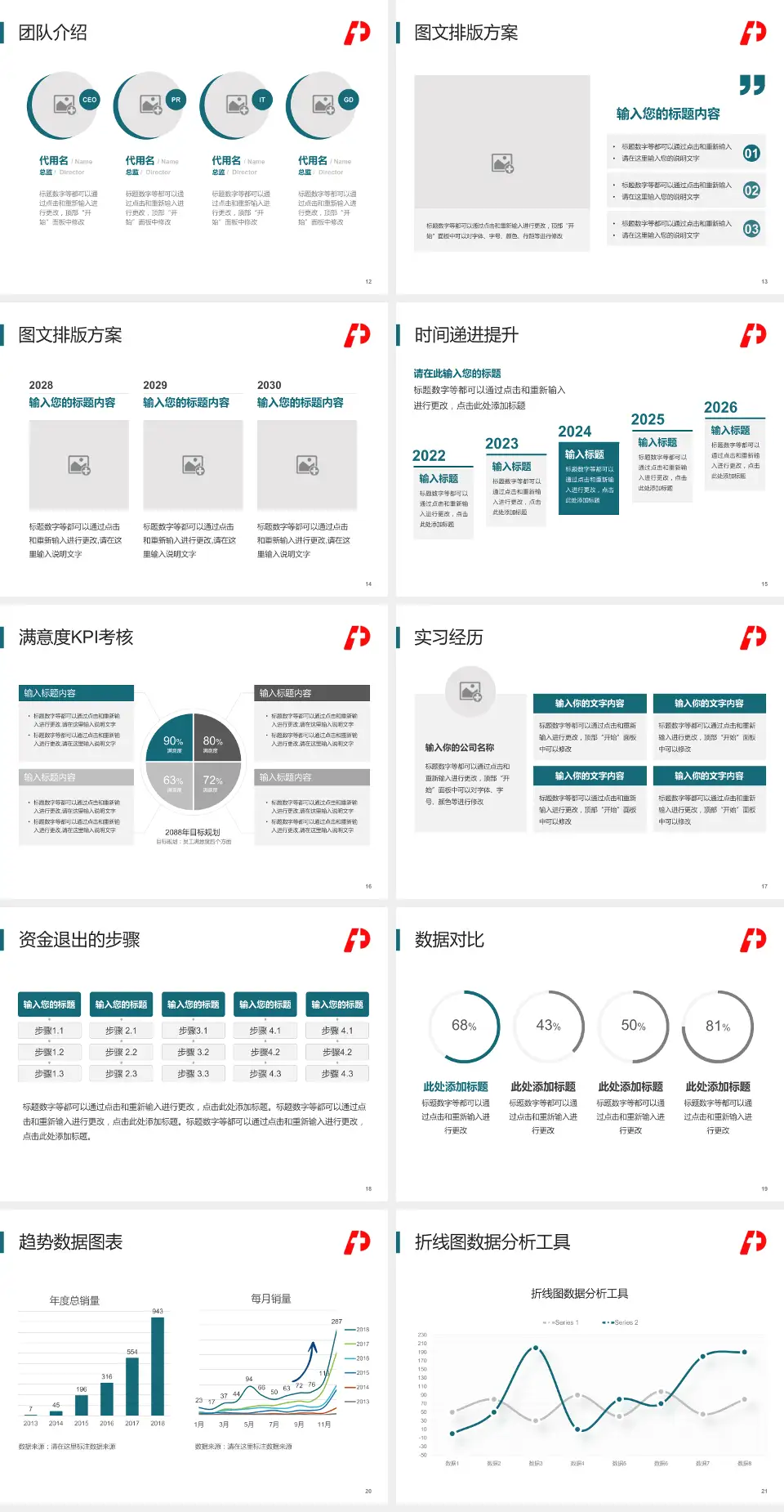 大庆市人民医院培训与教育PPT模板4:3格式幻灯片预览图3