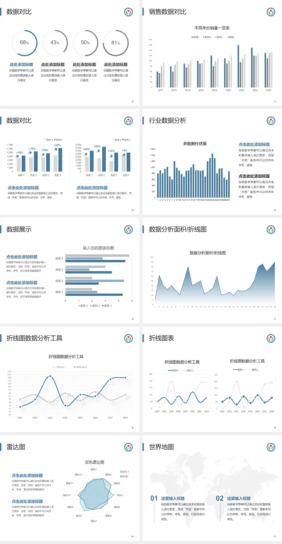 哈尔滨市第一专科医院会议与研讨会PPT模板4:3格式幻灯片预览图5