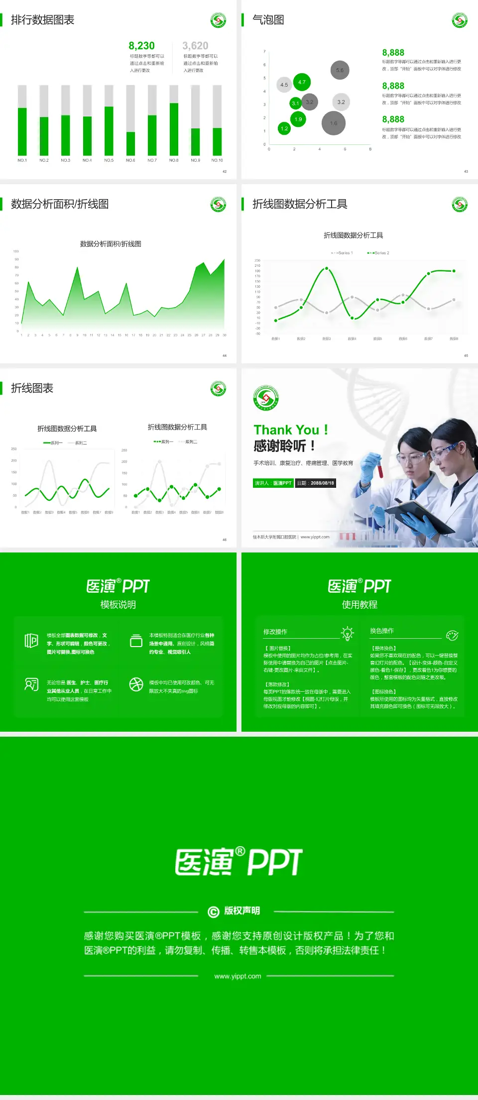 佳木斯大学附属口腔医院科研成果展示PPT模板4:3格式幻灯片预览图6