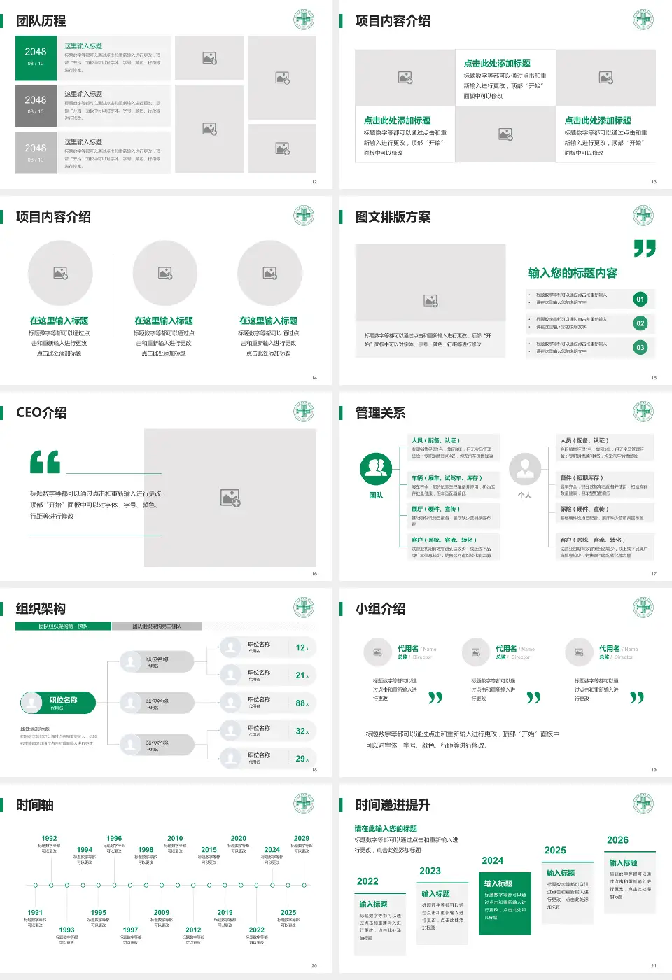 双城市人民医院医院管理报告PPT模板16:9格式幻灯片预览图3