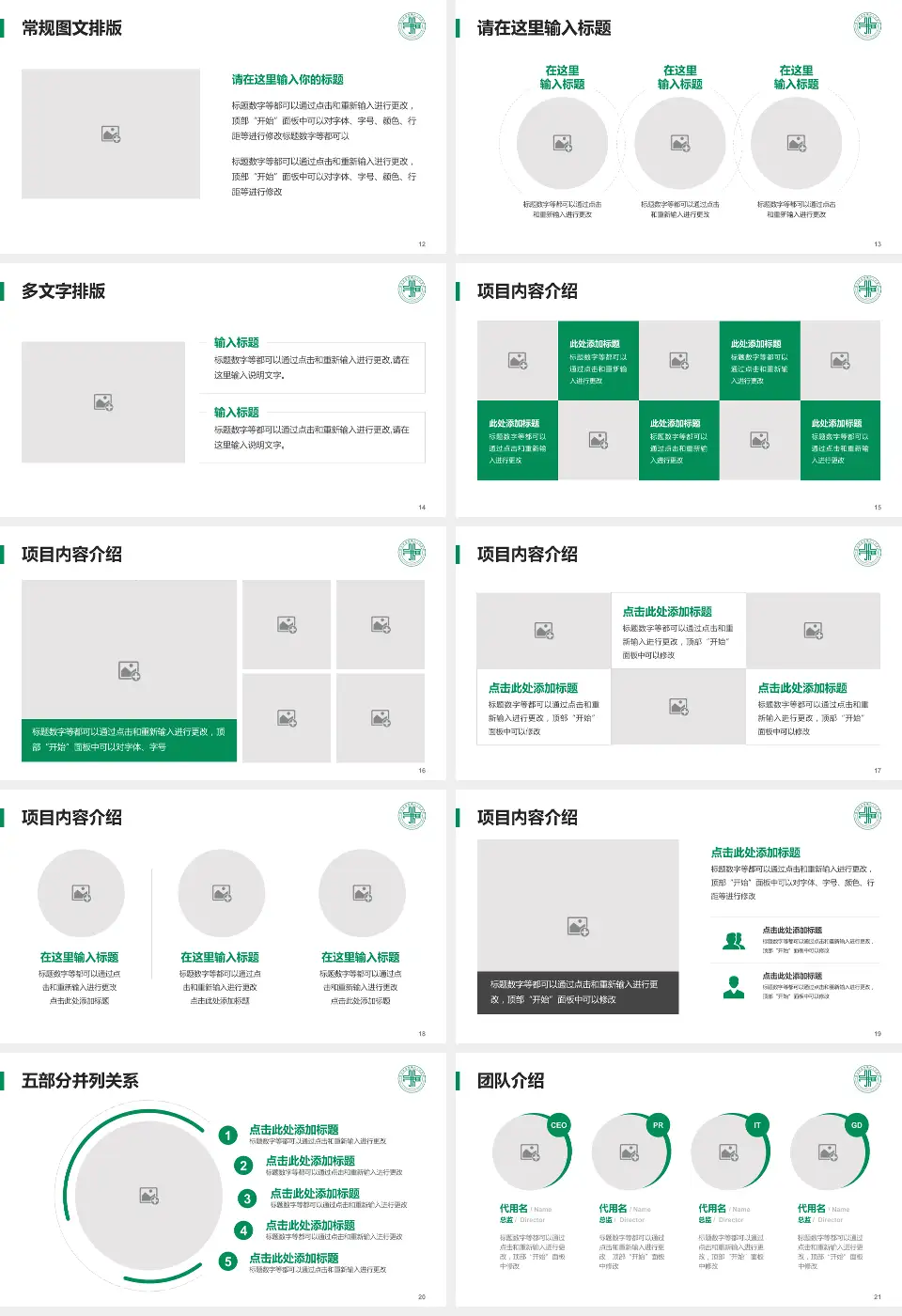 双城市人民医院医院简介/日常通用PPT模板16:9格式幻灯片预览图3