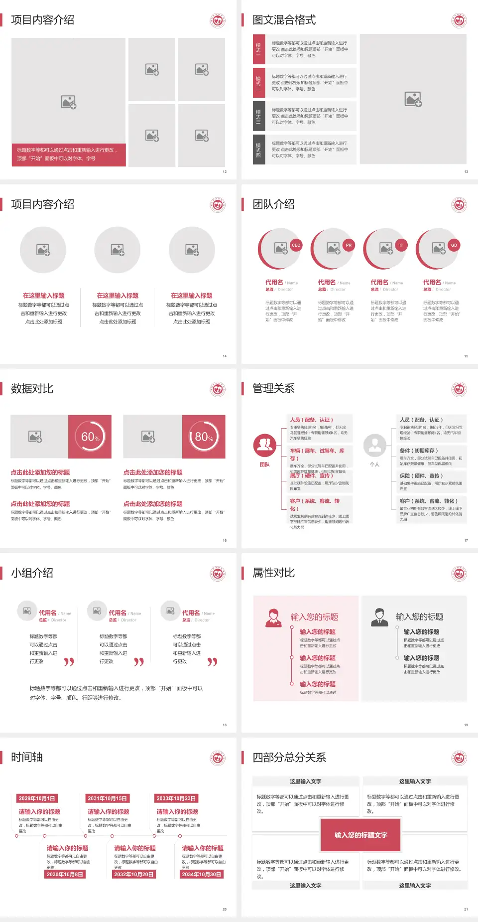 晋城市妇幼保健院科室介绍与推广PPT模板4:3格式幻灯片预览图3