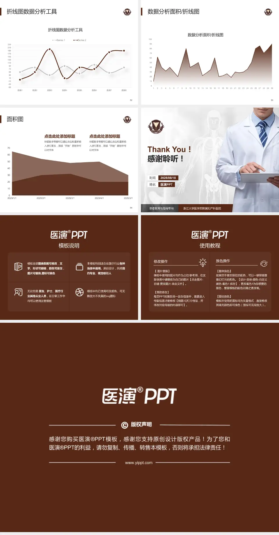 浙江大学医学院附属妇产科医院患者教育与指导PPT模板4:3格式幻灯片预览图7