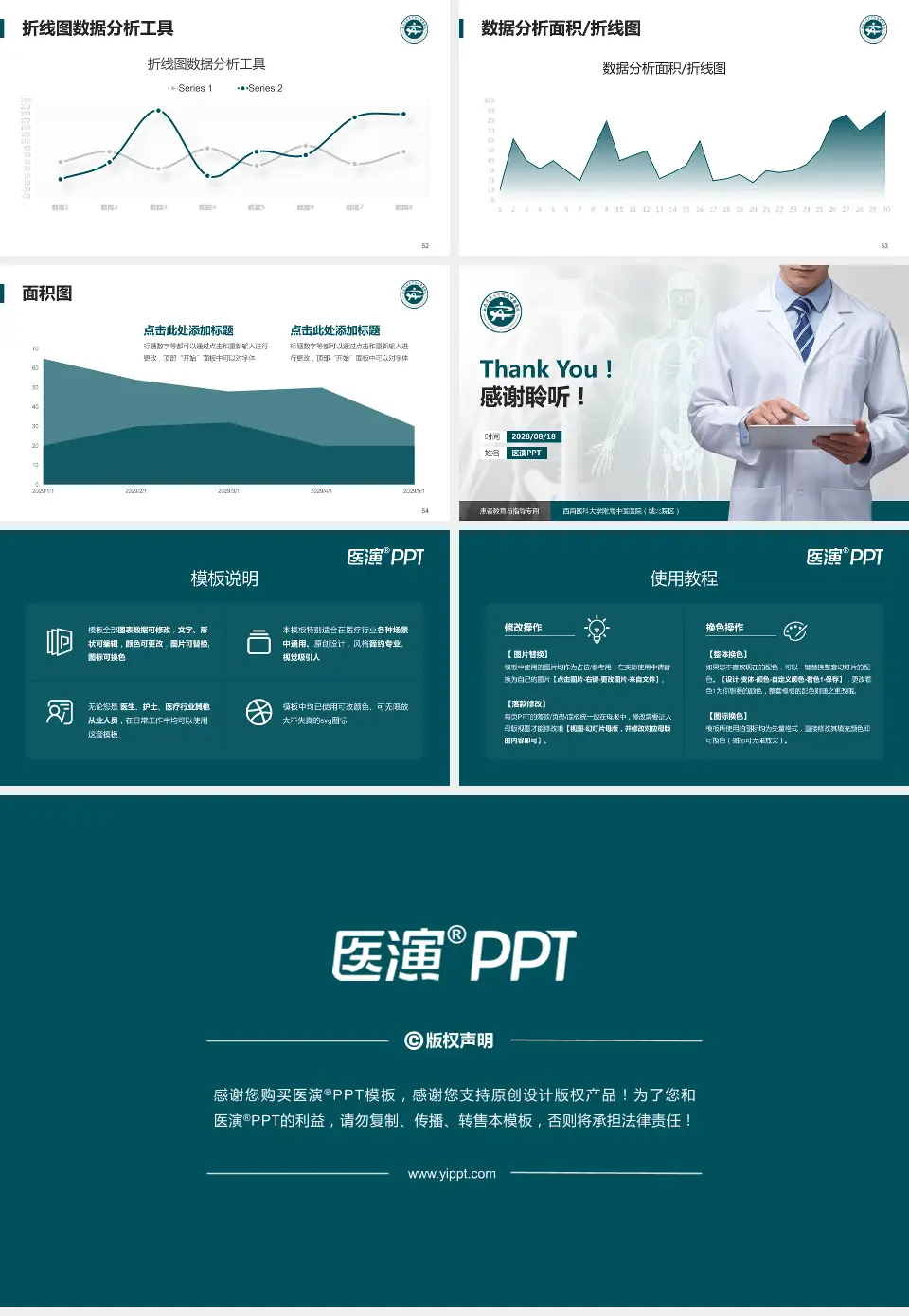 西南医科大学附属中医医院（城北院区）患者教育与指导PPT模板16:9格式幻灯片预览图7