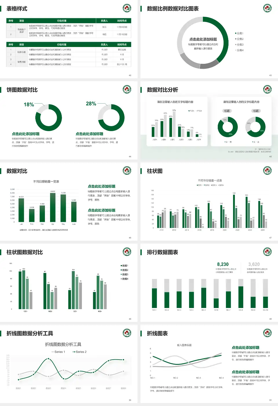 青岛西海岸新区中医医院医院简介/日常通用PPT模板16:9格式幻灯片预览图6