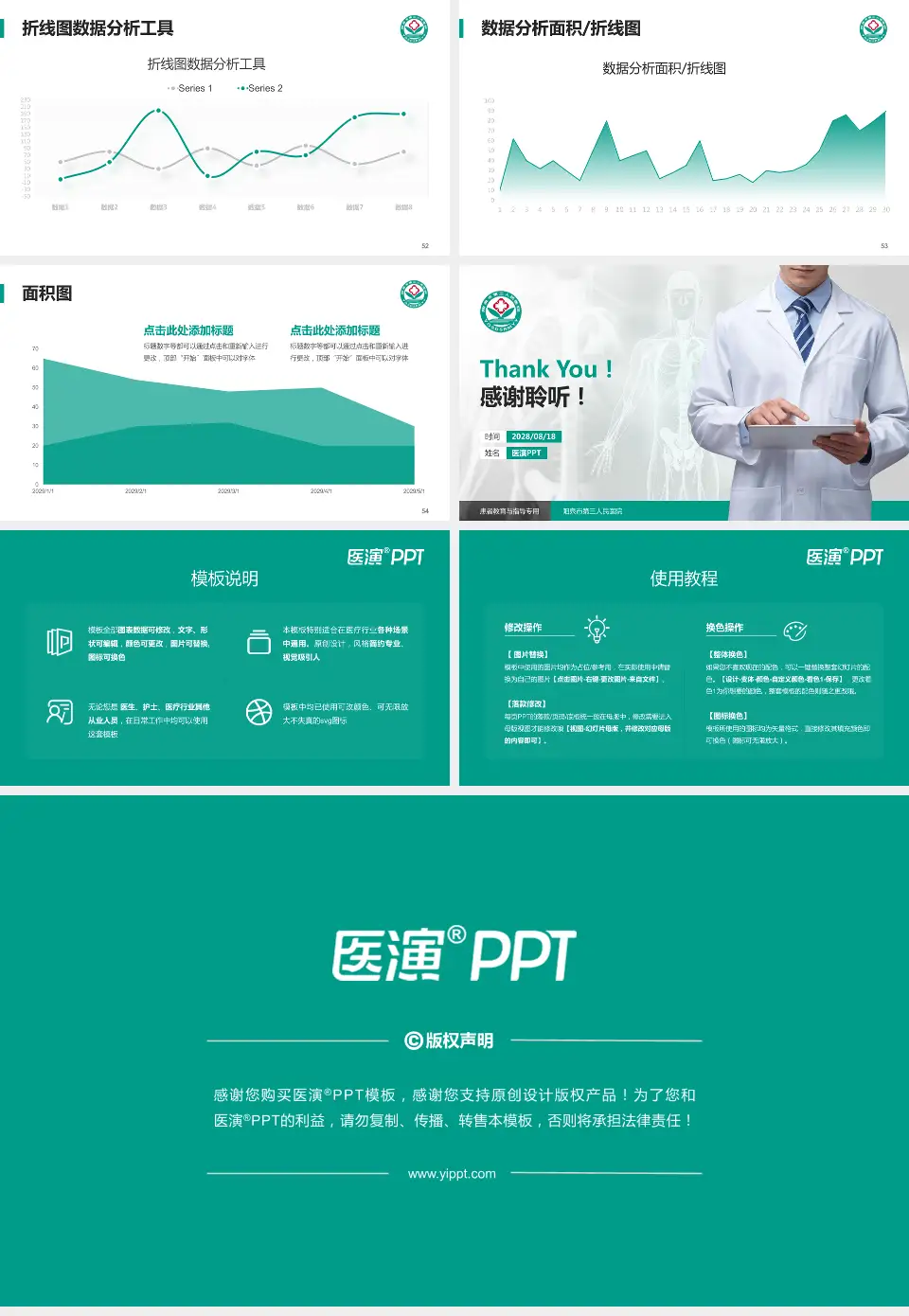 阳泉市第三人民医院患者教育与指导PPT模板16:9格式幻灯片预览图7