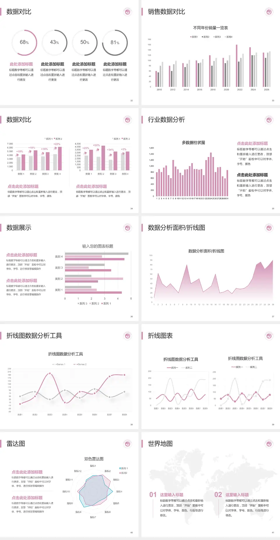 滕州市妇幼保健院会议与研讨会PPT模板4:3格式幻灯片预览图5