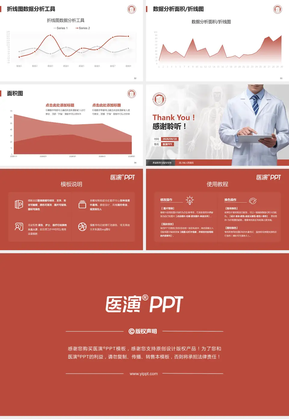 四川省人民医院患者教育与指导PPT模板16:9格式幻灯片预览图7