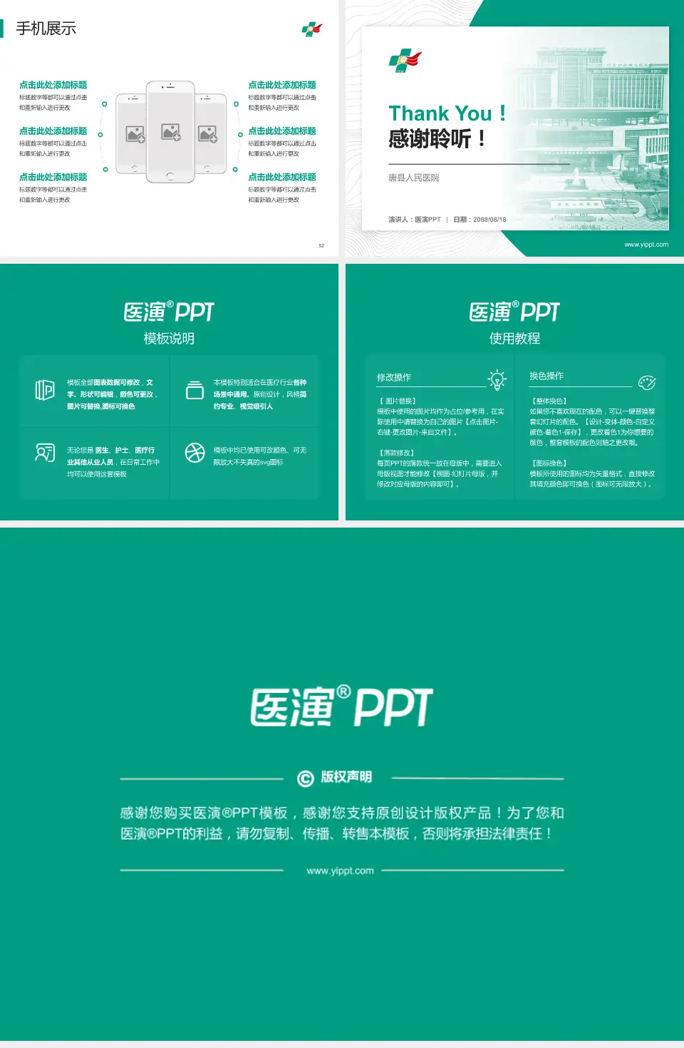 唐县人民医院医院管理报告PPT模板4:3格式幻灯片预览图7