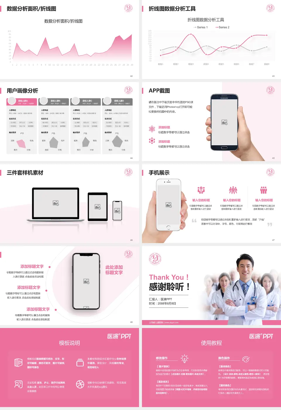 山西省儿童医院科室介绍与推广PPT模板16:9格式幻灯片预览图6