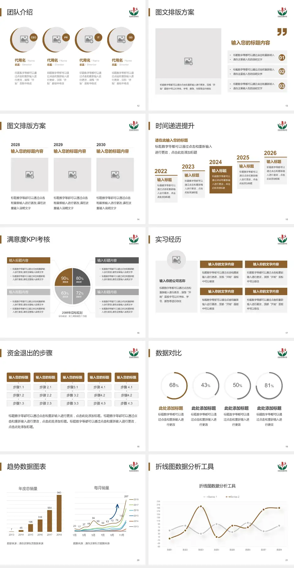 永嘉县中医院培训与教育PPT模板4:3格式幻灯片预览图3