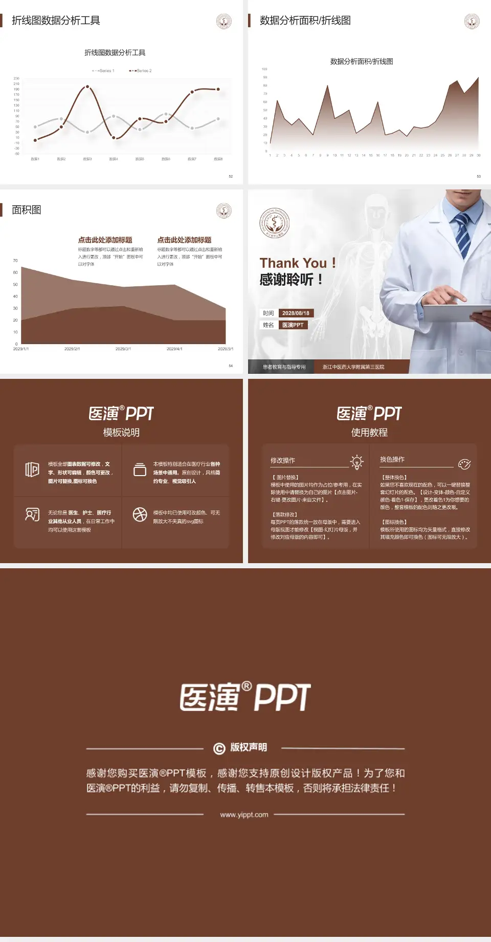 浙江中医药大学附属第三医院患者教育与指导PPT模板4:3格式幻灯片预览图7