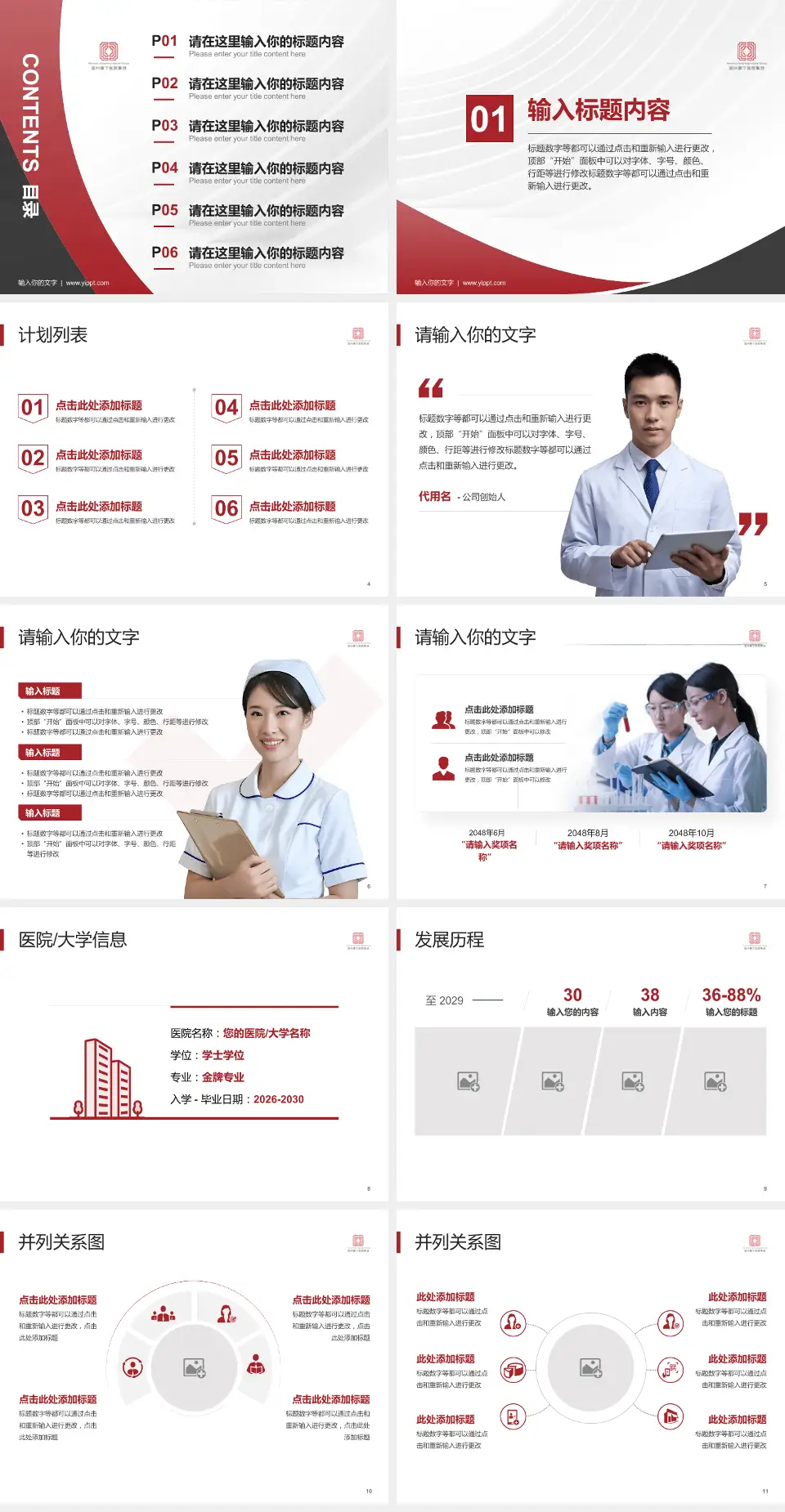 温州市康宁医院医疗行业比赛专用PPT模板4:3格式幻灯片预览图2