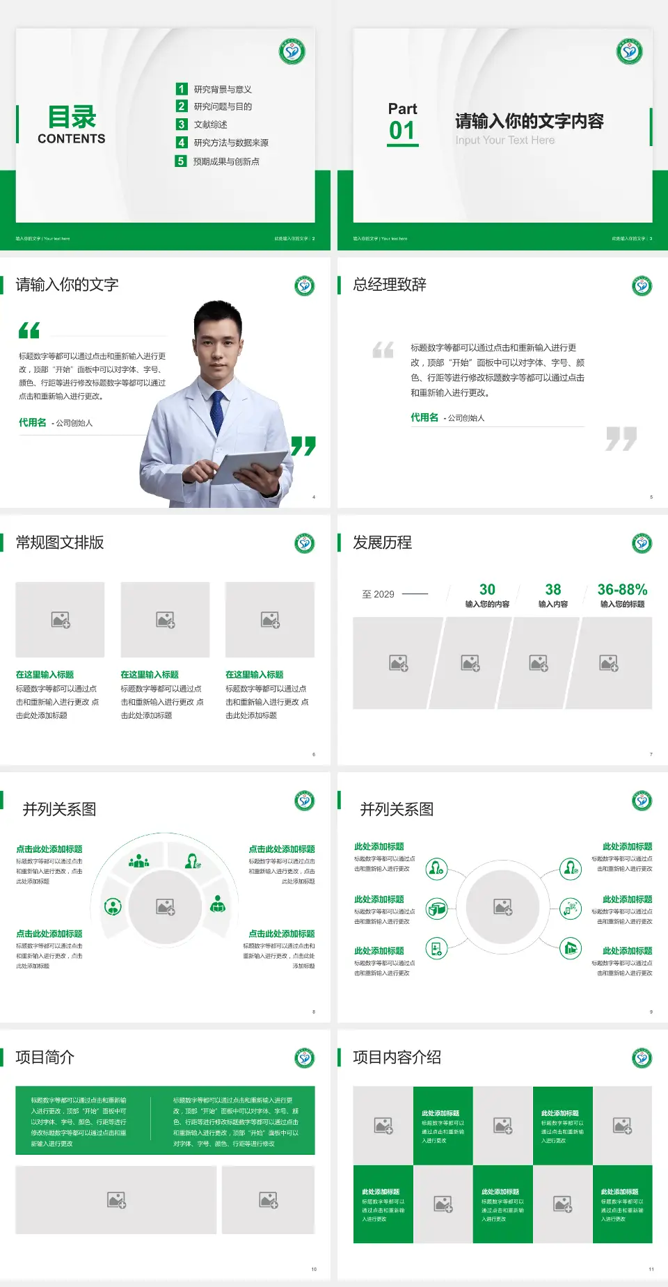 朔州市人民医院医院管理报告PPT模板4:3格式幻灯片预览图2