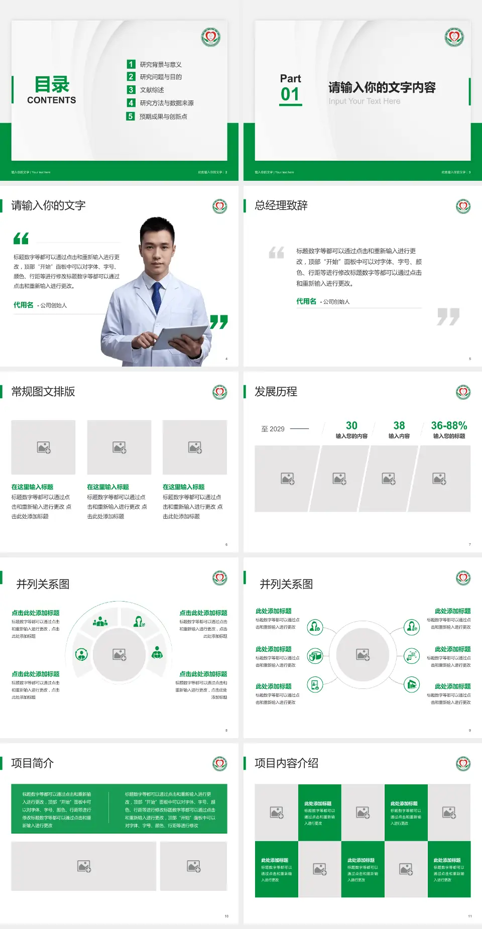 盐亭县人民医院医院管理报告PPT模板4:3格式幻灯片预览图2