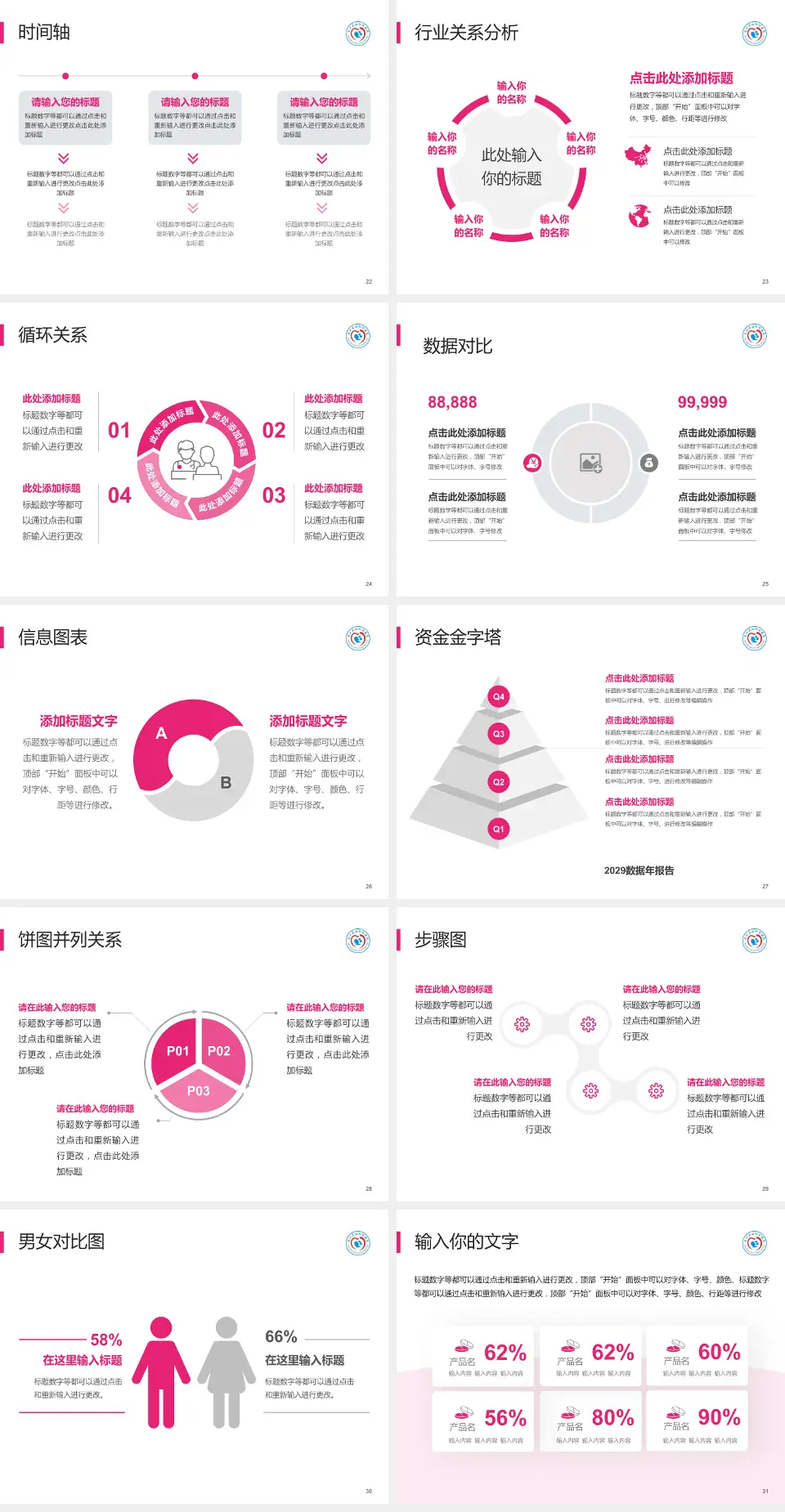 南江县妇幼保健院医院管理报告PPT模板4:3格式幻灯片预览图4