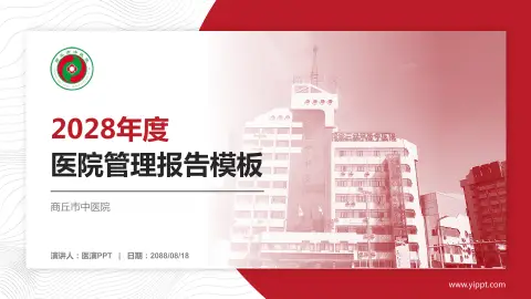 商丘市中医院医院管理报告PPT模板