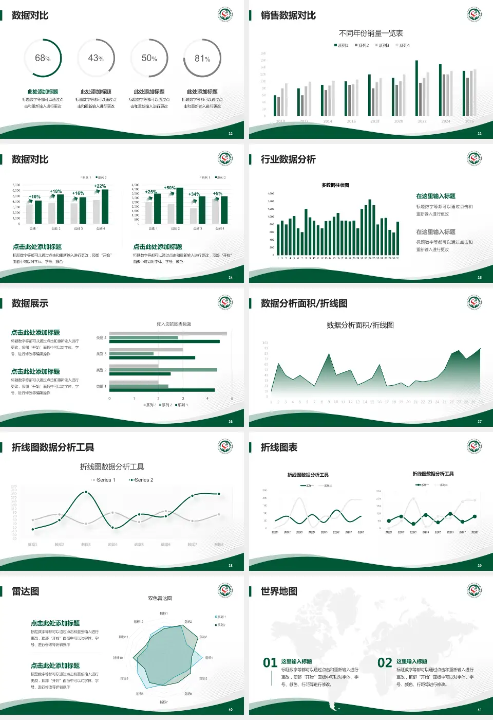 唐山市第二医院会议与研讨会PPT模板16:9格式幻灯片预览图5