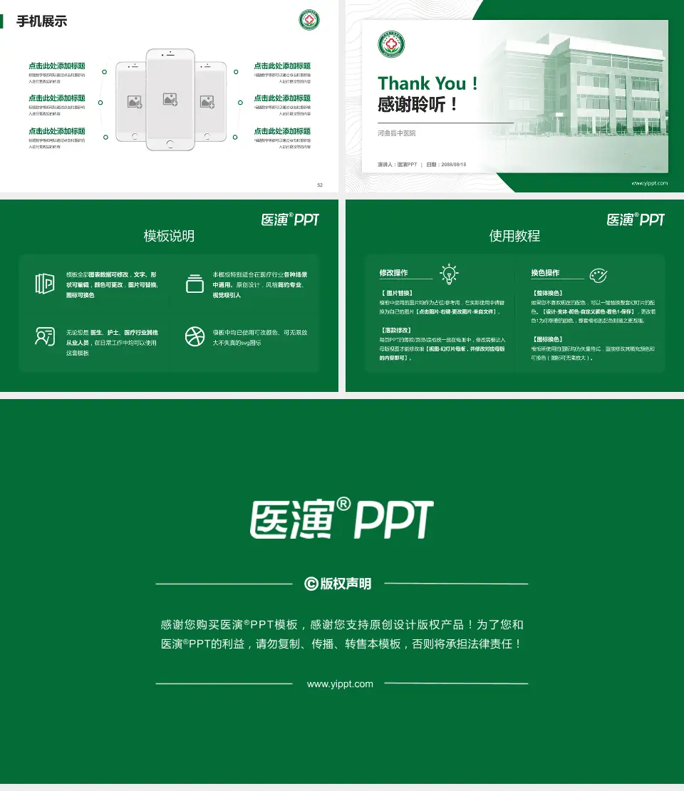 河曲县中医院医院管理报告PPT模板16:9格式幻灯片预览图7