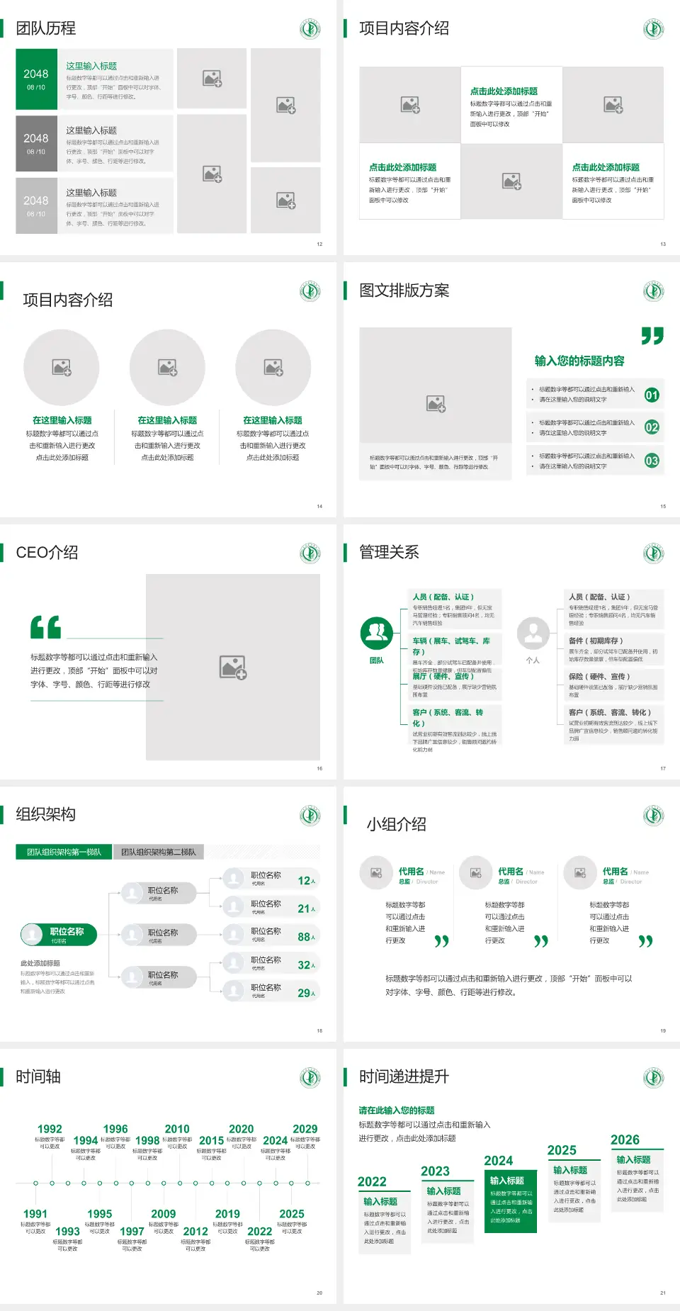 三台县中医院医院管理报告PPT模板4:3格式幻灯片预览图3