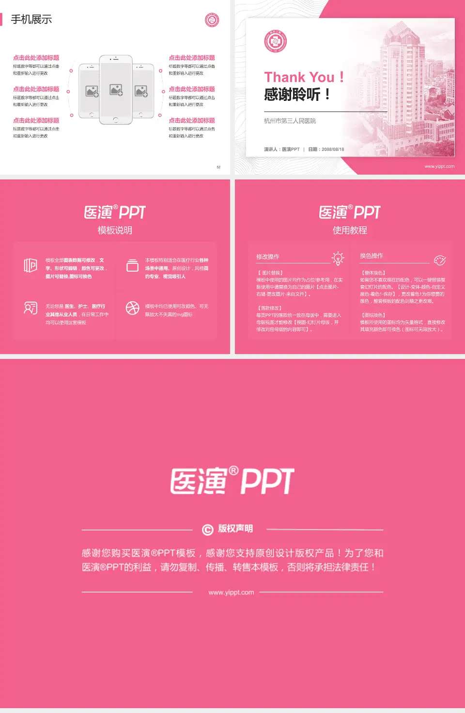 杭州市第三人民医院医院管理报告PPT模板4:3格式幻灯片预览图7