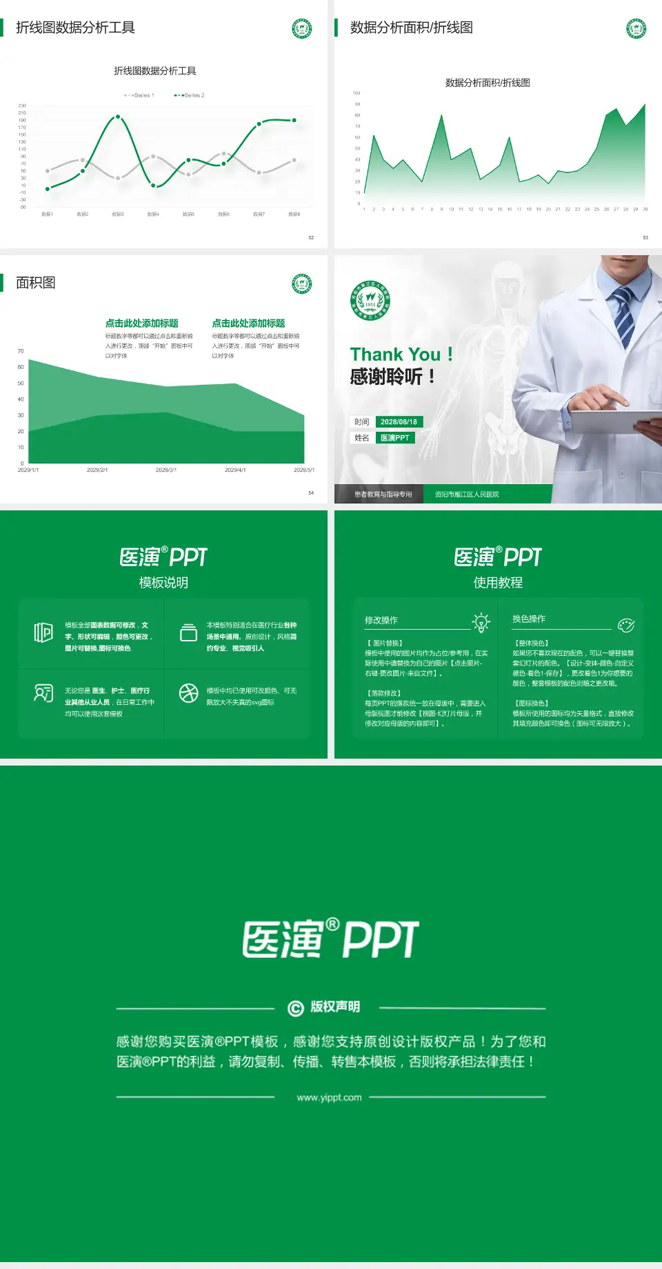 资阳市雁江区人民医院患者教育与指导PPT模板4:3格式幻灯片预览图7
