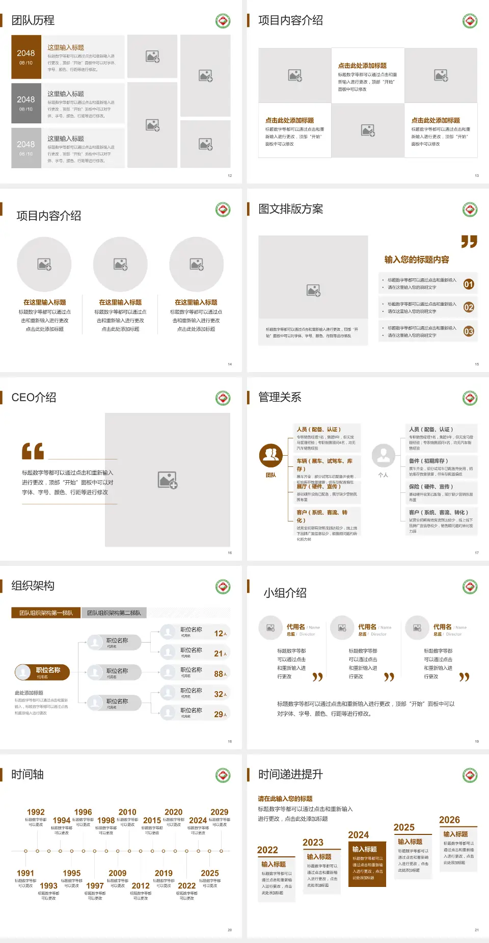 信阳市中医院医院管理报告PPT模板4:3格式幻灯片预览图3