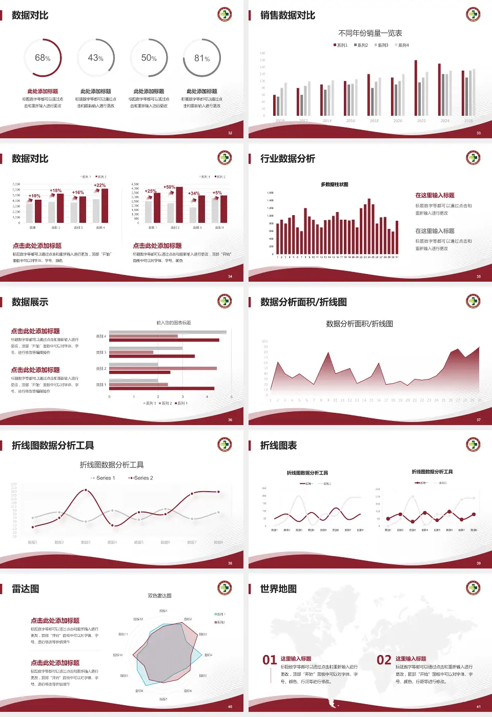 浙江中医药大学附属温州中医院会议与研讨会PPT模板16:9格式幻灯片预览图5