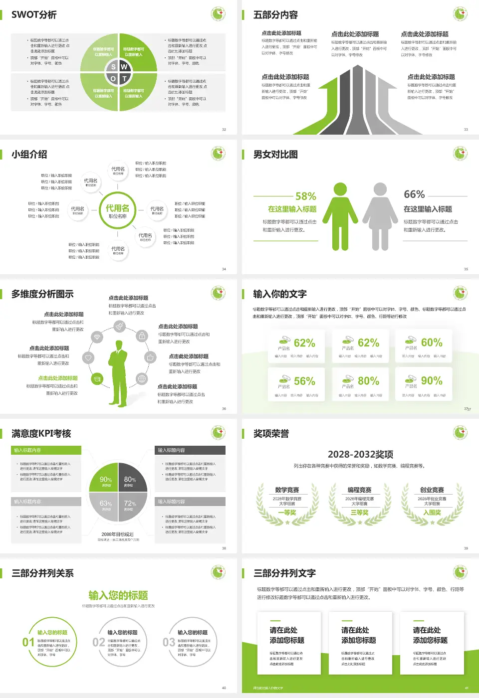 安阳市第六人民医院医疗行业比赛专用PPT模板16:9格式幻灯片预览图5