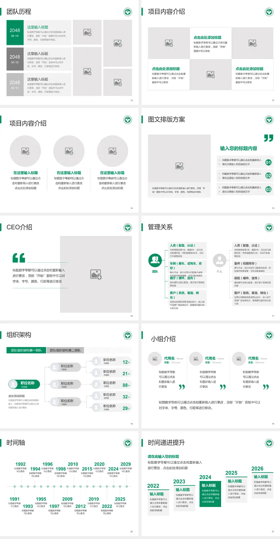富顺县人民医院医院管理报告PPT模板4:3格式幻灯片预览图3