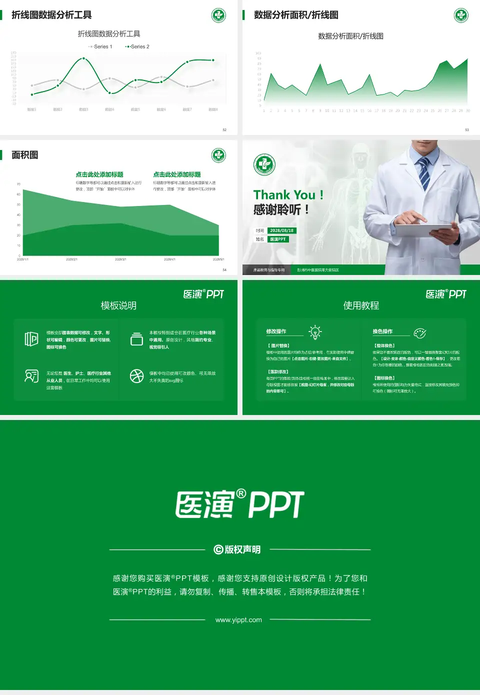 彭州市中医医院南大街院区患者教育与指导PPT模板16:9格式幻灯片预览图7