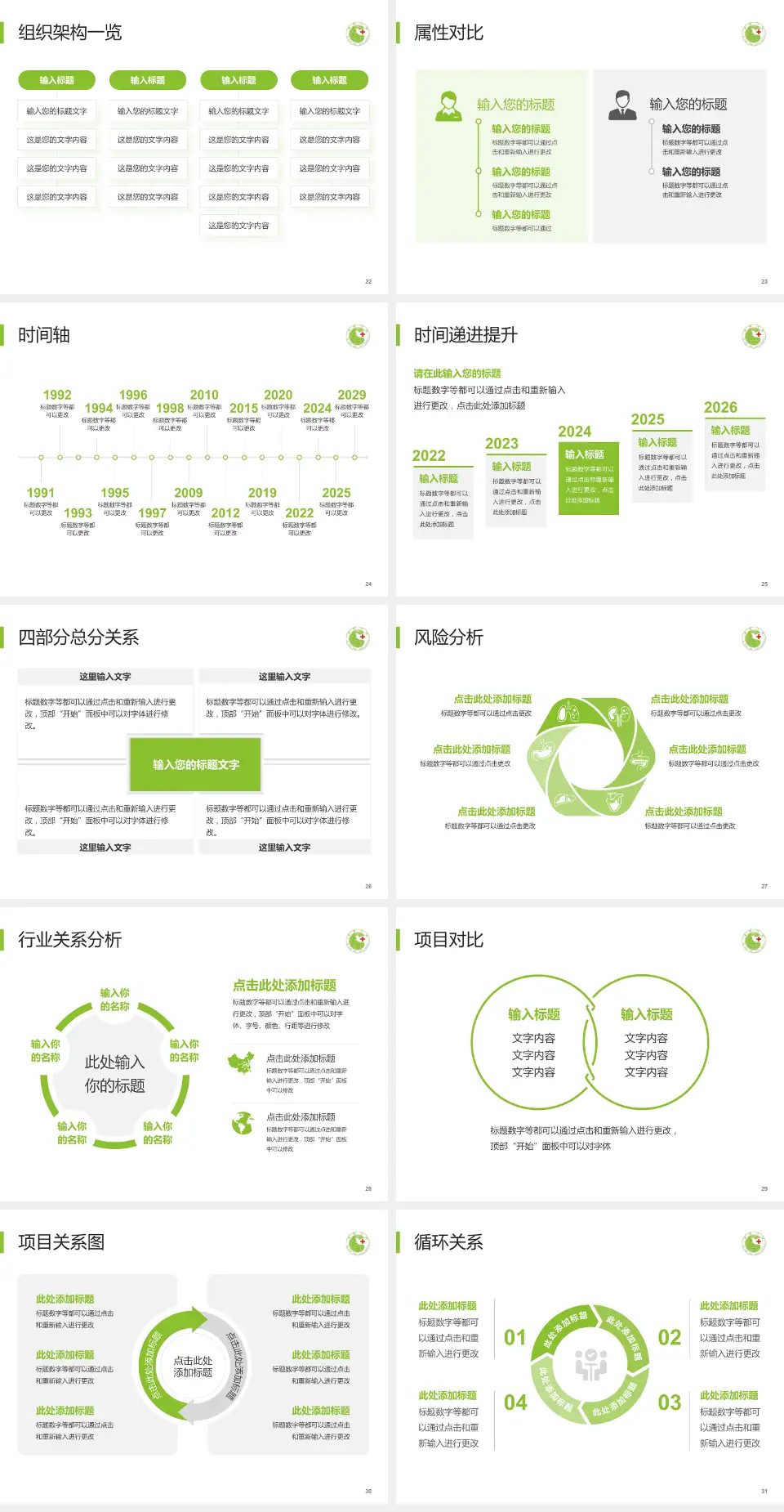 安阳市第六人民医院医疗行业比赛专用PPT模板4:3格式幻灯片预览图4