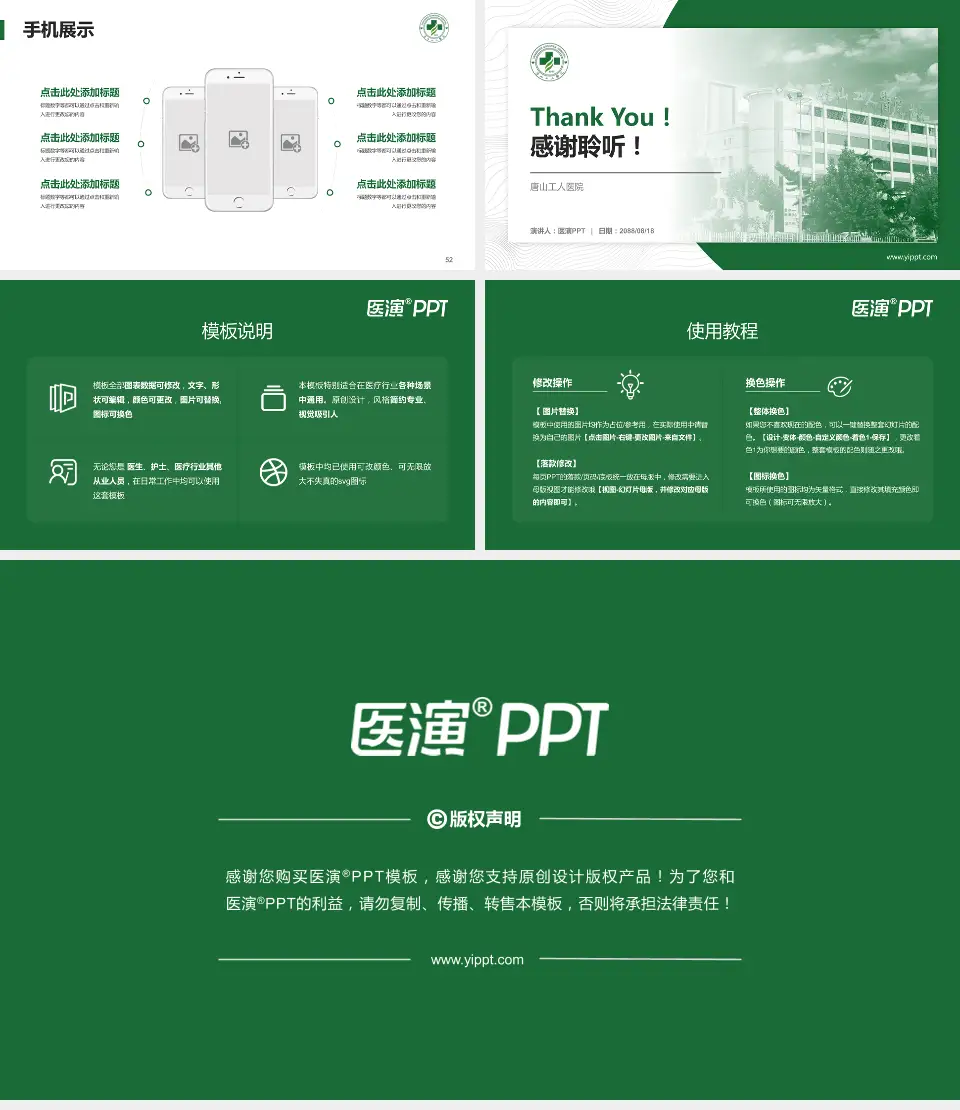 唐山工人医院医院管理报告PPT模板16:9格式幻灯片预览图7