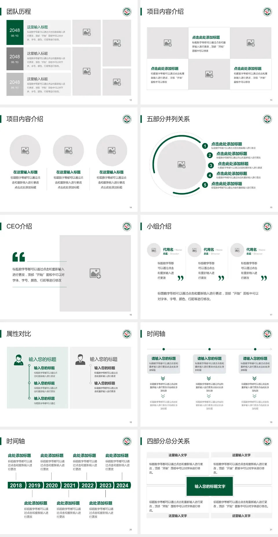 唐山市第二医院科研成果展示PPT模板4:3格式幻灯片预览图3