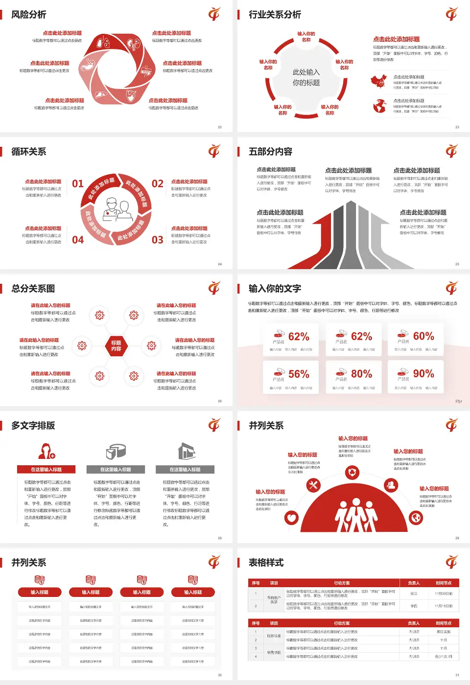 运城市中心医院科室介绍与推广PPT模板16:9格式幻灯片预览图4