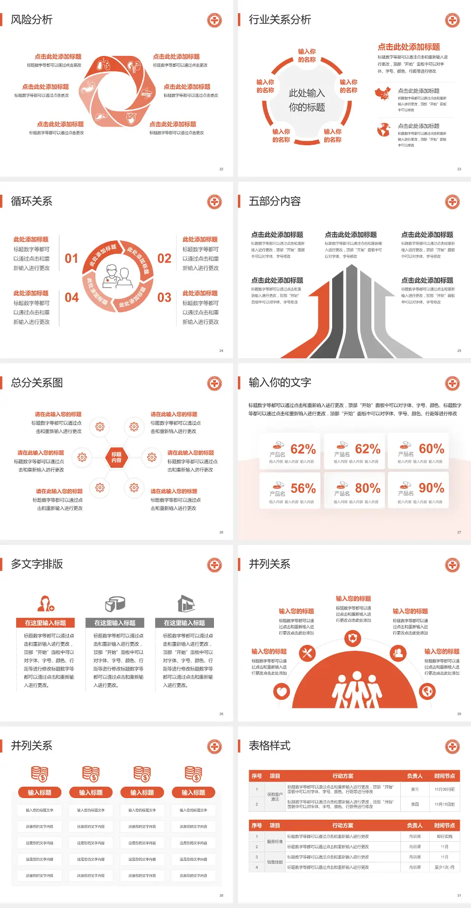 乐山市市中区人民医院科室介绍与推广PPT模板4:3格式幻灯片预览图4