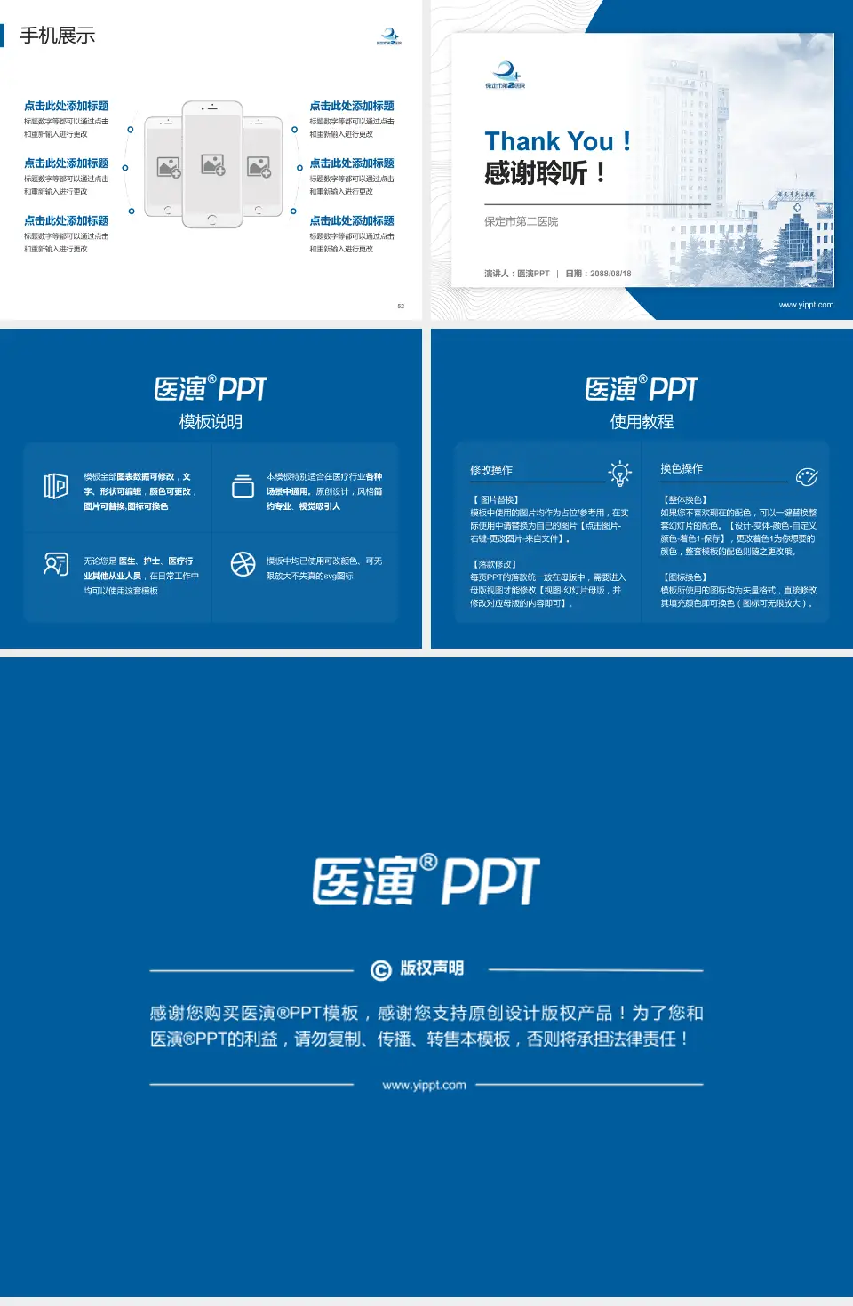 保定市第二医院医院管理报告PPT模板4:3格式幻灯片预览图7