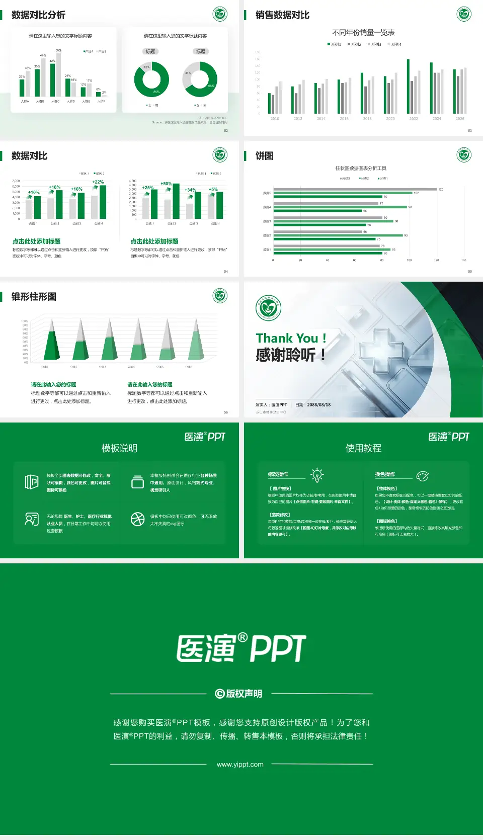 乐山市精神卫生中心医疗行业比赛专用PPT模板16:9格式幻灯片预览图7