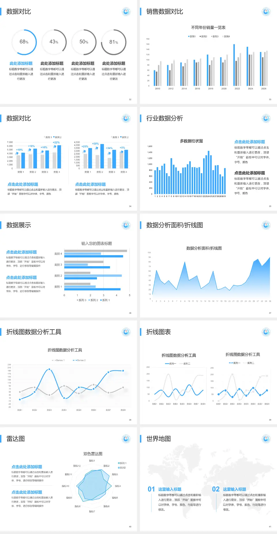 安阳地区医院会议与研讨会PPT模板4:3格式幻灯片预览图5