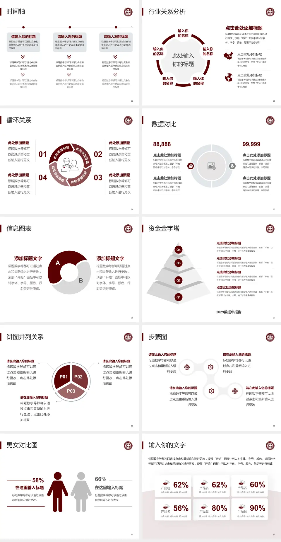 简阳市人民医院医院管理报告PPT模板4:3格式幻灯片预览图4